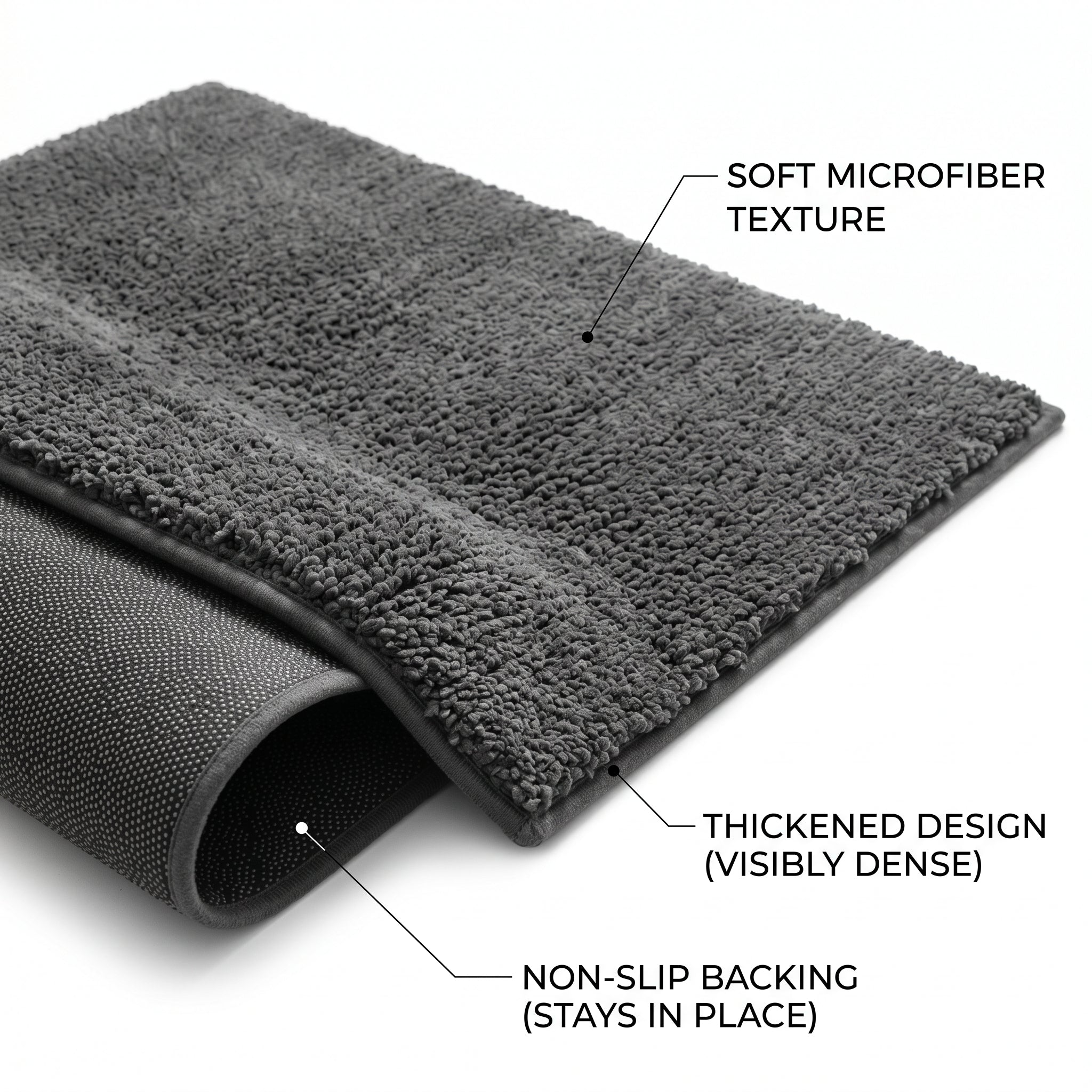 Thick Non-Slip Entrance Mat, Durable Doormat for Front Door Indoor Outdoor Dust Removal